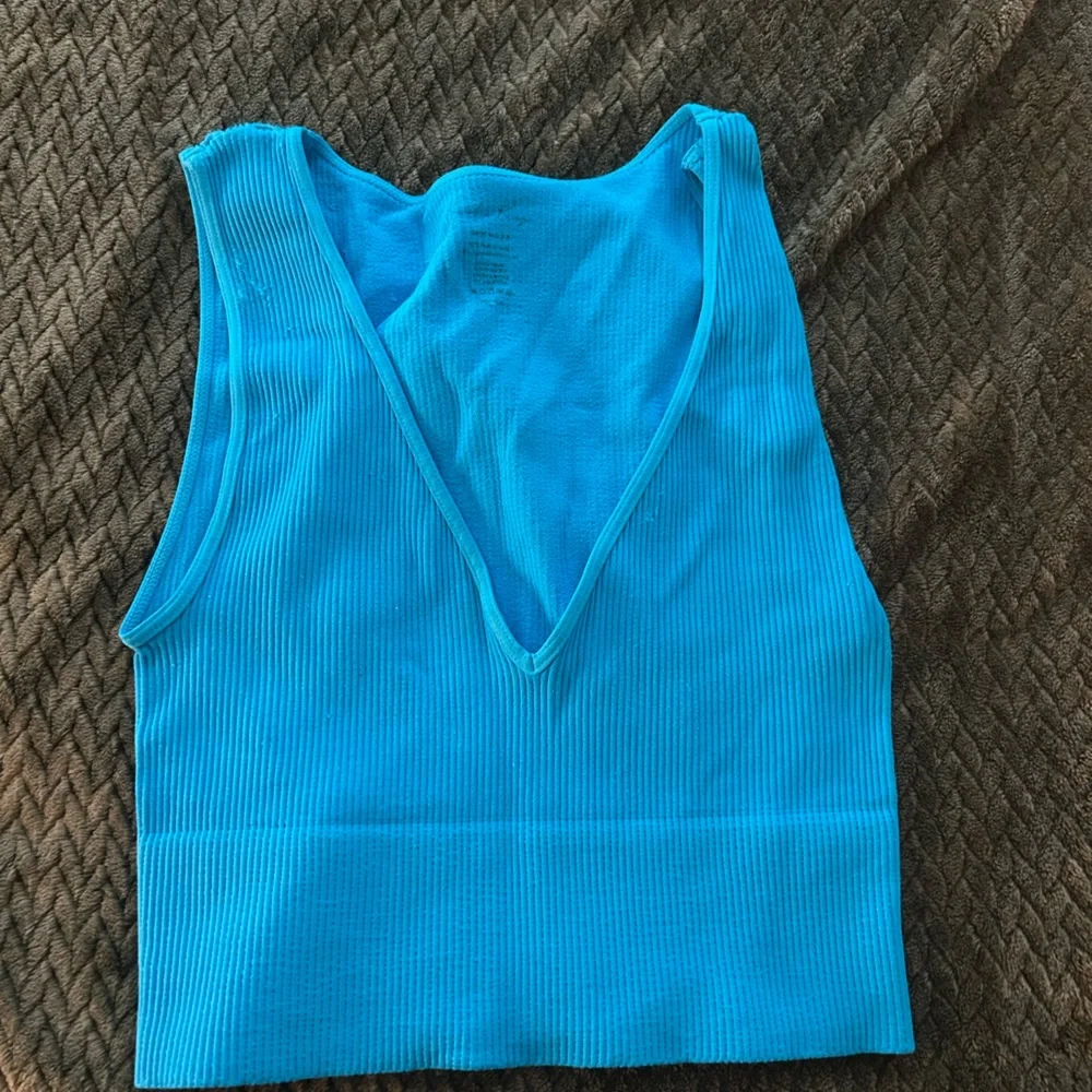 Bright Blue Ribbed Shorts - Picture 1 of 1